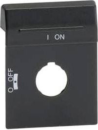 ABB OPBS1 Beschriftungsschild Blanco-Schild in Schwarz für OH1 und OH3 Griffe - Bild 1