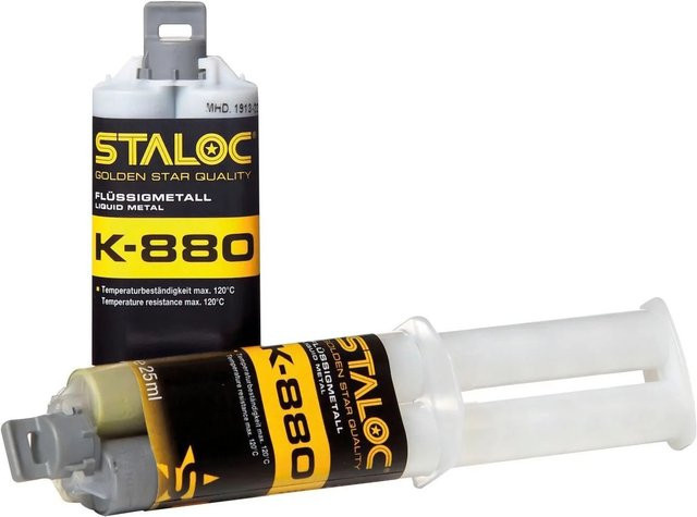 Staloc Metallkleber K-880 Flüssigmetall Grau 25 ml - Bild 1