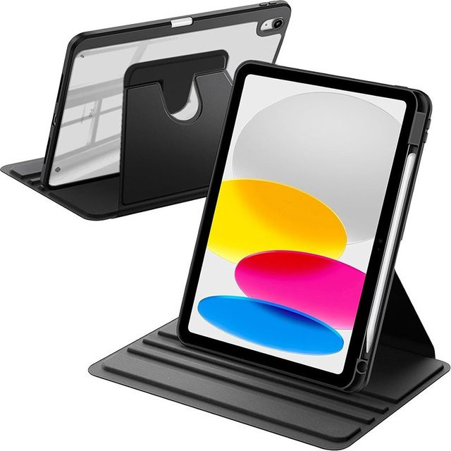 Apple iPad Schutzhülle mit Rotationsfunktion in Schwarz oder Grau für iPad Pro, Air und Mini Modelle - Bild 1