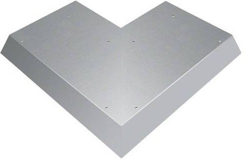 Hager Blinddeckel in Silber aus Stahl-Emaille AKBA3000701V - Bild 1