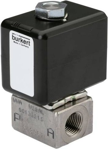 Bürkert Magnetventil 375862 7011 in Schwarz mit 24V Spannung - Bild 1