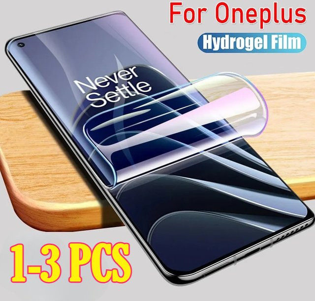 HD Hydrogel Displayschutzfolie für OnePlus 13 12 11 10 Pro 13R 12R 13T Nord 4 CE 3 Lite 5G transparent - Bild 1