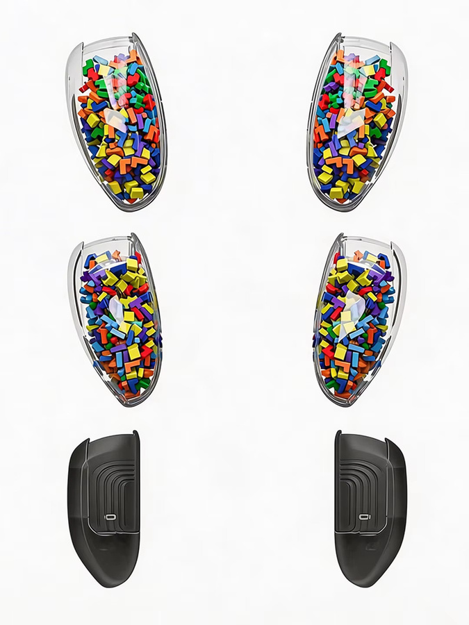 EASYGRITTY NeoGrip Fission Grip Set für Nintendo Switch 2 JoyCon in Savage Raven Style, ergonomisches Gamepad-Zubehör in Multicolour - Bild 7