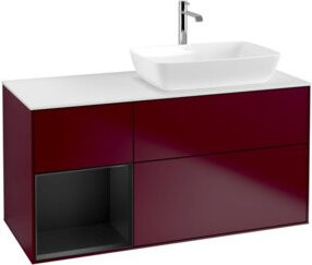 V&B Waschtischunterschrank Finion in Weiß lackiert, Breite: 120 cm, Tiefe: 50,1 cm, Höhe: 50,1 cm - Bild 1