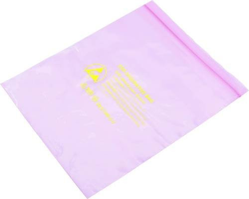 Quadrios ESD-Beutel pink, ableitfähig mit ESD-Kennbuchstabe D, 10 Stück, B: 25 cm, L: 30 cm - Bild 1