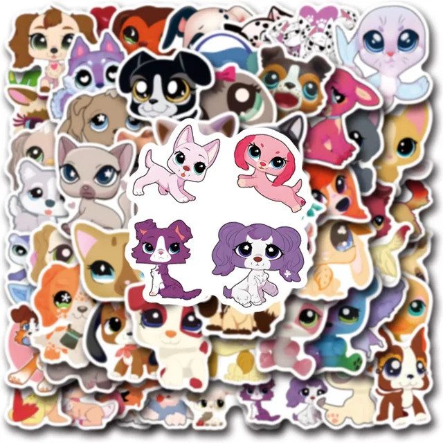 GOGOTU Littlest Pet Shop Aufkleber, 110-teiliges Set, multicolor - Bild 1