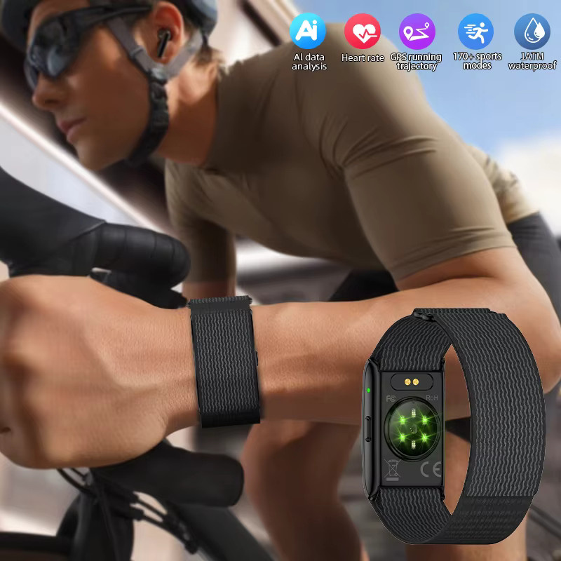 LIGE Smartwatch für Männer in Schwarz mit GPS, Herzfrequenzmessung und Blutsauerstoff-Sensor (SpO2) - Bild 6