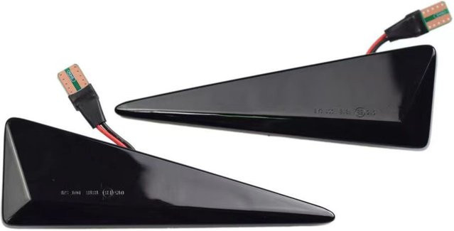 SqueenDio 2er-Set LED Blinker Seitenmarkierungsleuchten in Smoked Black für Renault Megane 2, Scenic 2, Espace 4, Vel Satis, Avantime und MK4 - Bild 1