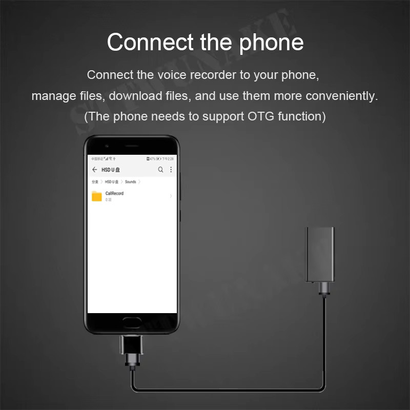 STTWUNAKE Spion Diktiergerät als USB-Flash-Laufwerk in Schwarz für die Sicherheitsaufnahme zu Hause - Bild 3