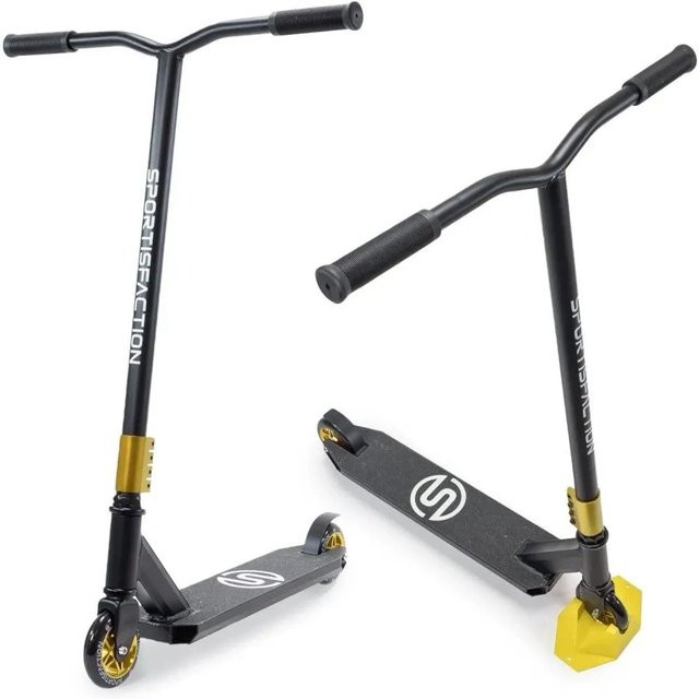 Sportisfaction Stuntscooter Gold mit ABEC11 Kugellager und 4-fach Klemme - Bild 1
