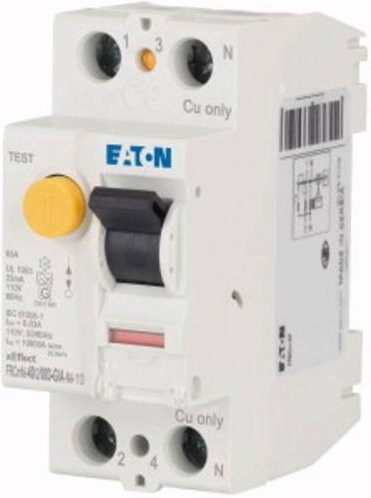 Eaton FI-Schutzschalter FRCMM-40/2/003-G/A-NA-110, 2phasig, 40A, 0.03A, weiß - Bild 1