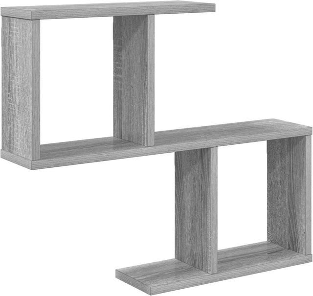 vidaXL Wandregal in Sonoma-Grau, modernes Design aus Holzwerkstoff, B/H/T: 60 x 50,5 x 12 cm - Bild 1