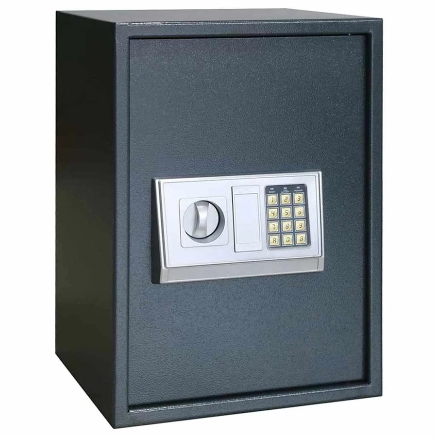 DELUKE Tresor BITO Digitaler Stahltresor mit Schloss Dunkelgrau B/T/H: 35 x 31 x 50 cm - Bild 2