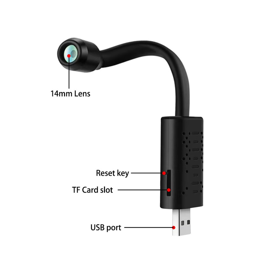 CUGUU Mini-Kamera HD 1080P WLAN Camcorder mit 128GB Speicher, tragbarer drahtloser Videorekorder in Schwarz mit P2P-Fernansicht - Bild 6
