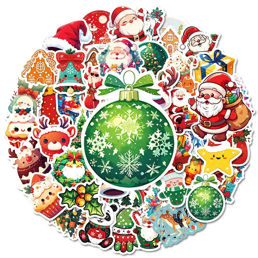 Rspctou Kawaii Weihnachten Graffiti Aufkleber, 10-teiliges Set, multicolour - Bild 2