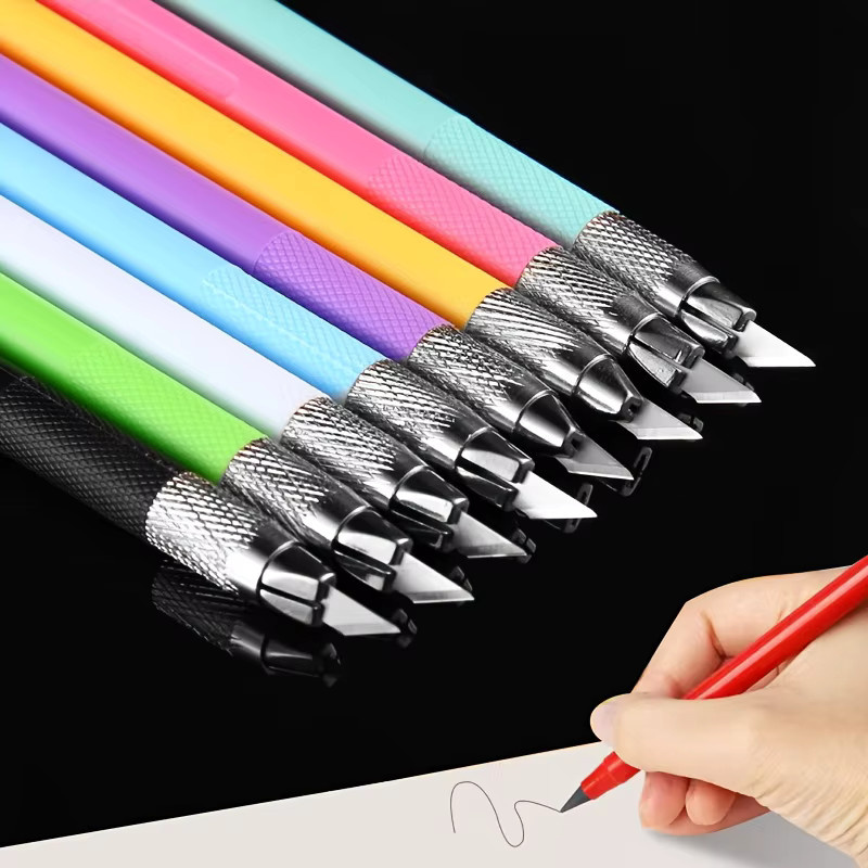 Scimaker Präzisions-Gravurmesser in Schwarz als rutschfester Markierstift für Scrapbooking, Kartenherstellung sowie Büro- und Schulbedarf - Bild 2
