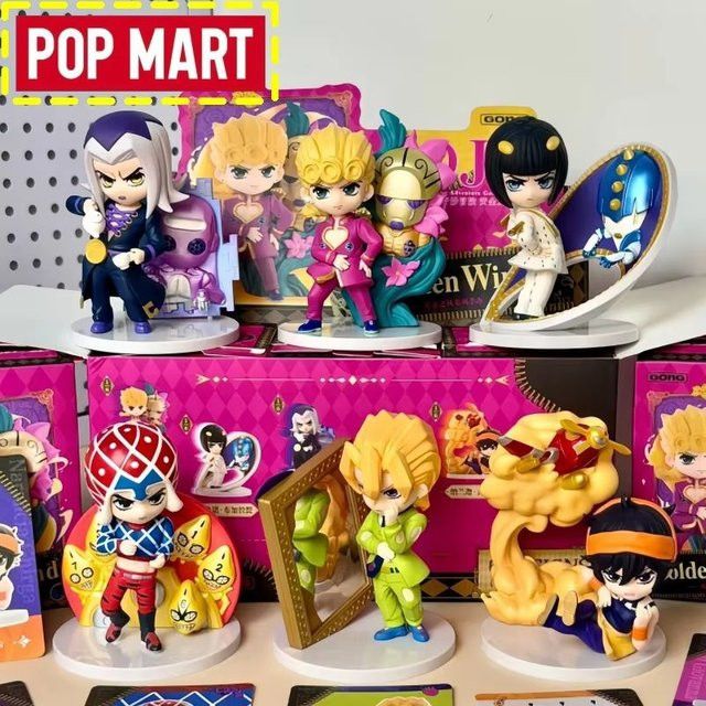 Pop Mart JoJo's Bizarre Adventure Golden Wind Blind Box Q Version Anime Figur Multicolor - Bild 1