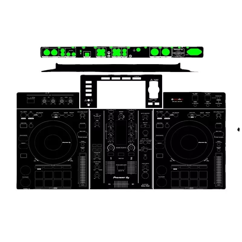 Pioneer XDJ-RX2 Schutzaufkleber All-in-One Digital DJ Controller Skin in Mehrfarbig - Bild 2
