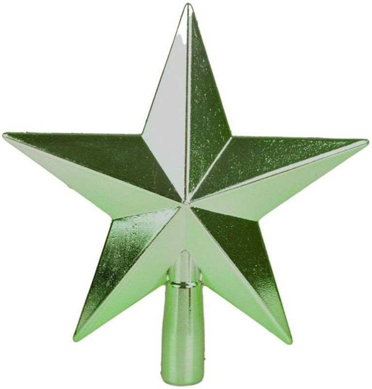 Buri Christbaumspitze Stern in Grün aus Kunststoff für deine Weihnachtsdeko - Bild 1
