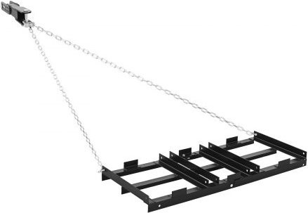 VEVOR Schleppegge aus verzinktem Stahl für ATVs, UTVs und Traktoren, Wiesenegge und Nivellierrechen für Kiesauffahrten, B/H: 122 x 50 cm - Bild 1