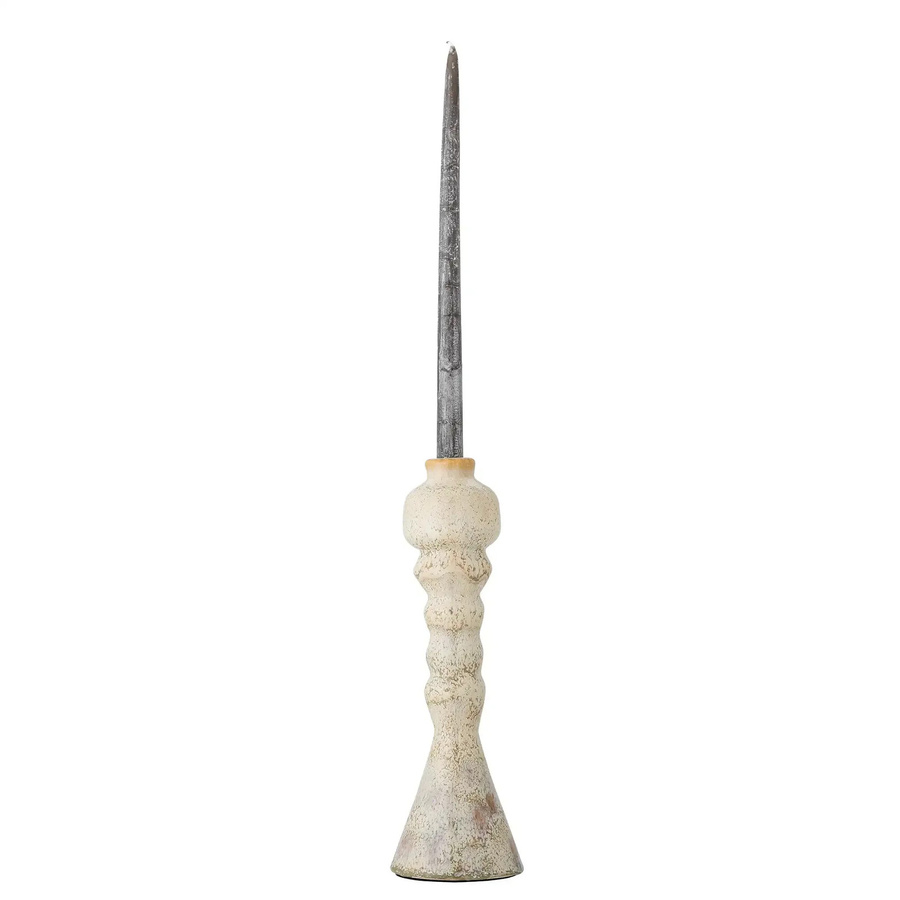Bloomingville Kerzenhalter Bancroft aus Terrakotta in Weiß, Höhe: 33 cm - Bild 1
