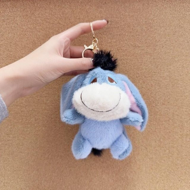TrailPeak Schlüsselanhänger Plüsch Winnie Puuh Ferkel, blau - Bild 1