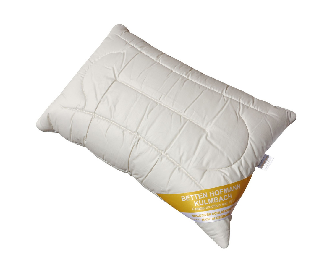 Merino Zirbenholz Kopfkissen mit Zirbenduft von Garanta Steppd Chr. Bayer GmbH, Farbe: Weiß, B/H: 40 x 60 cm - Bild 1