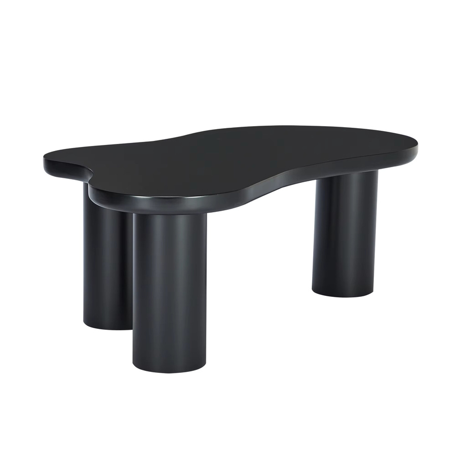 Svintora Wolken-Couchtisch in Schwarz mit Hochglanz-Lackierung und unregelmäßiger Form für dein Wohnzimmer - Bild 5