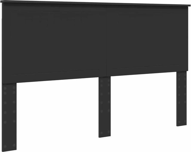 vidaXL Kopfteil in Schwarz und Eichen-Optik aus Holzwerkstoff, Breite: 160 cm - Bild 1