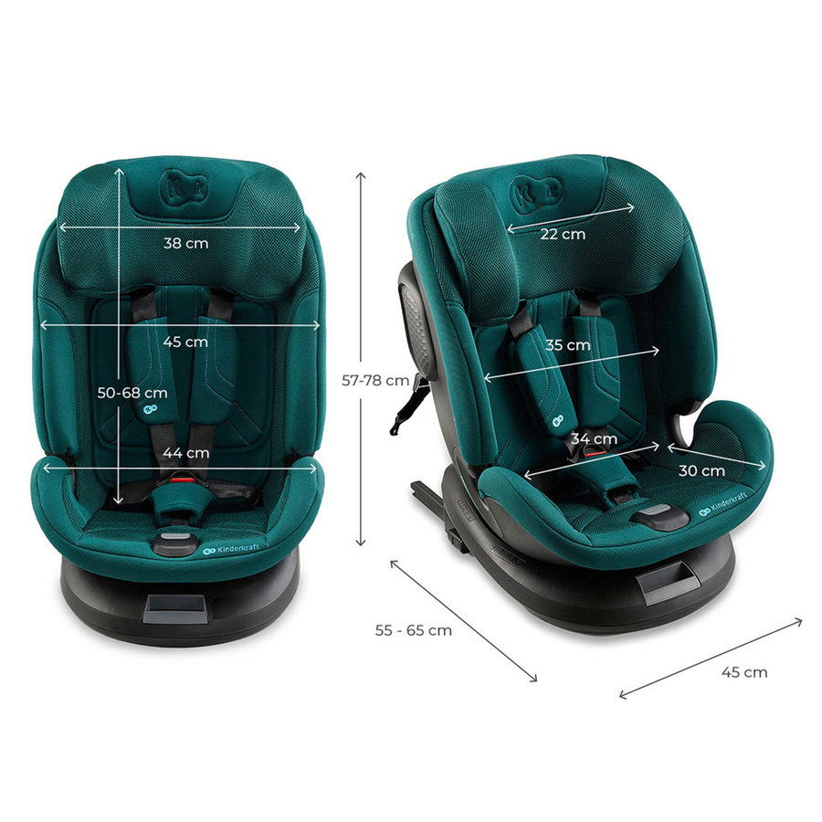 Kinderkraft Kindersitz XPEDITION 3, i-Size, grün, mit Isofix und 360 Grad Drehsitz - Bild 2