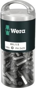 Wera 851/1 Z DIY Bit-Set mit 100 Bits, PH 2 x 25 mm, mehrfarbig - Bild 1
