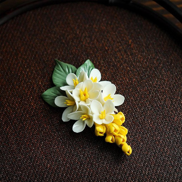 Duftendes Keramik-Wohndekor Magnolienfaden in Schwarz für Hochzeiten und als Geschenk - Bild 1
