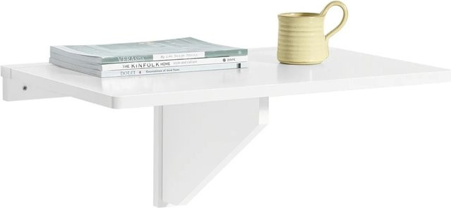 SoBuy Klapptisch Wandtisch als Esstisch oder Küchentisch in Weiß, B/T: 60 x 40 cm - Bild 1