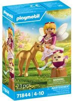 PLAYMOBIL Magic Unicorns 71844 Goldenes Einhornfohlen mit Fee Konstruktionsspielzeug - Bild 1