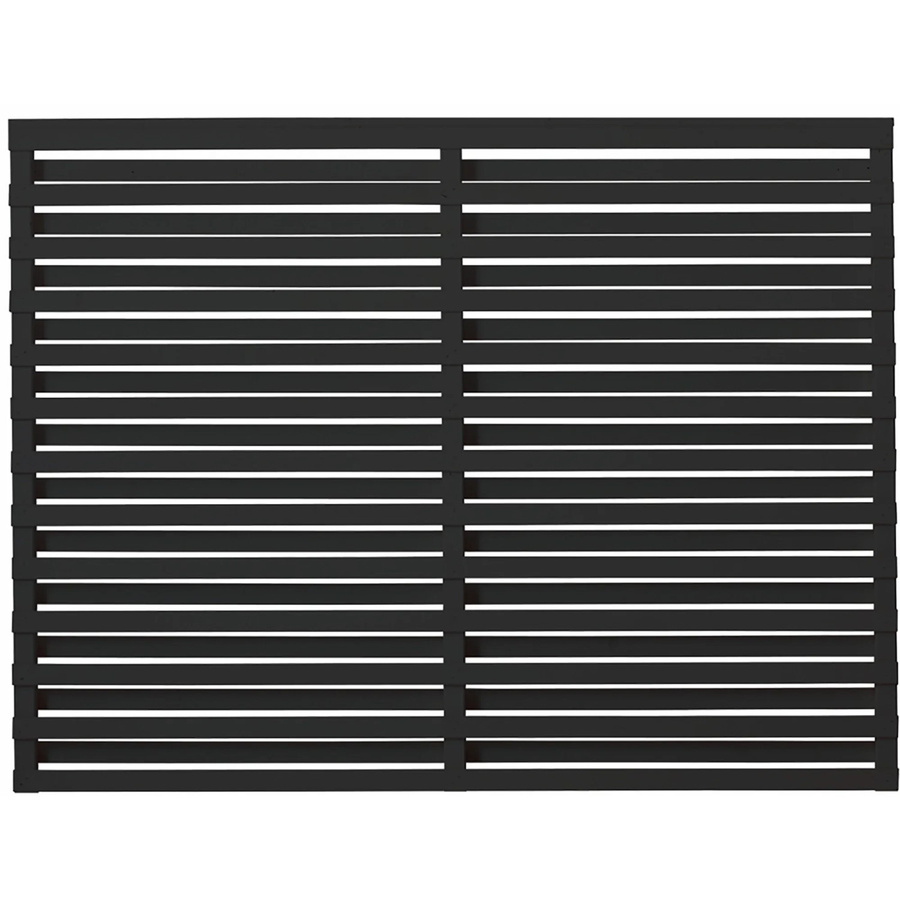 Plus Sichtschutzzaun Osaka aus lackiertem Nadelholz in Schwarz, Breite: 136 cm, Höhe: 180 cm - Bild 2