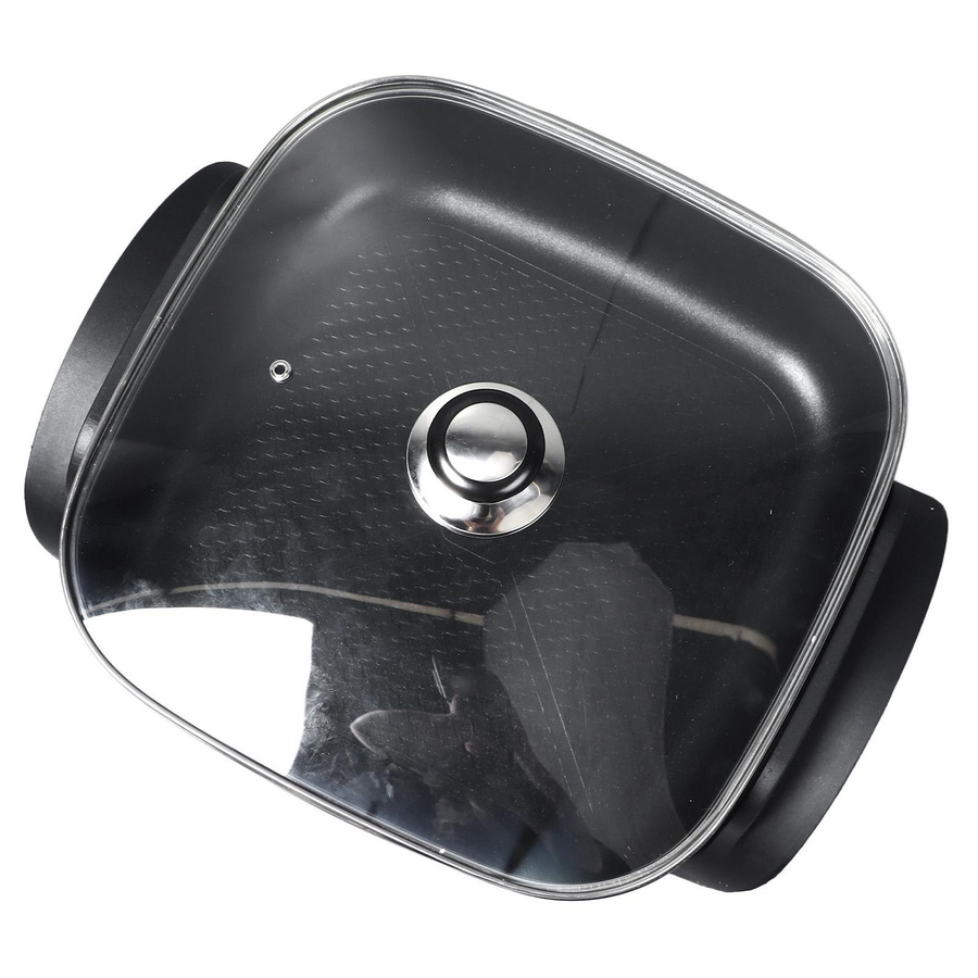 Aimo Elektrische Bratpfanne mit transparentem Deckel in Schwarz - Bild 2