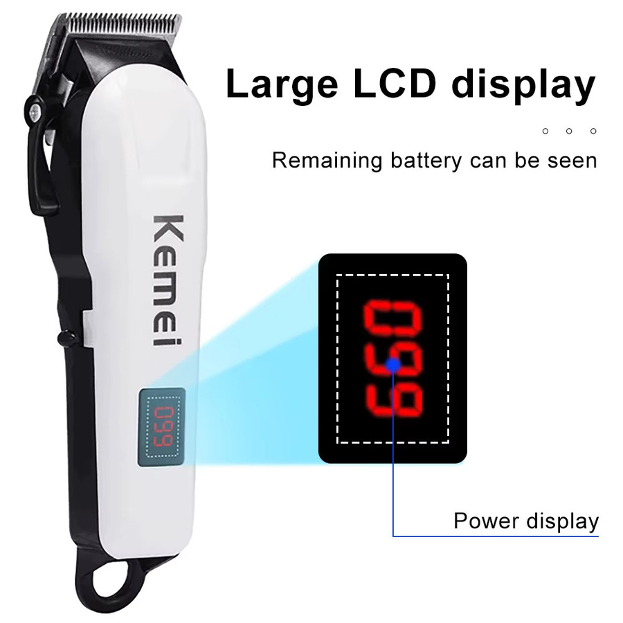 Kemei KM-809A Elektrischer Haartrimmer, Weiß, Herren - Bild 3