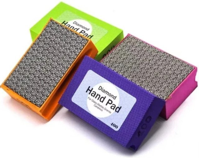 Skeyo Diamant Schleifblock und Polierpad für Glas, Fliesen, Keramik, Stein und Marmor - Bild 1
