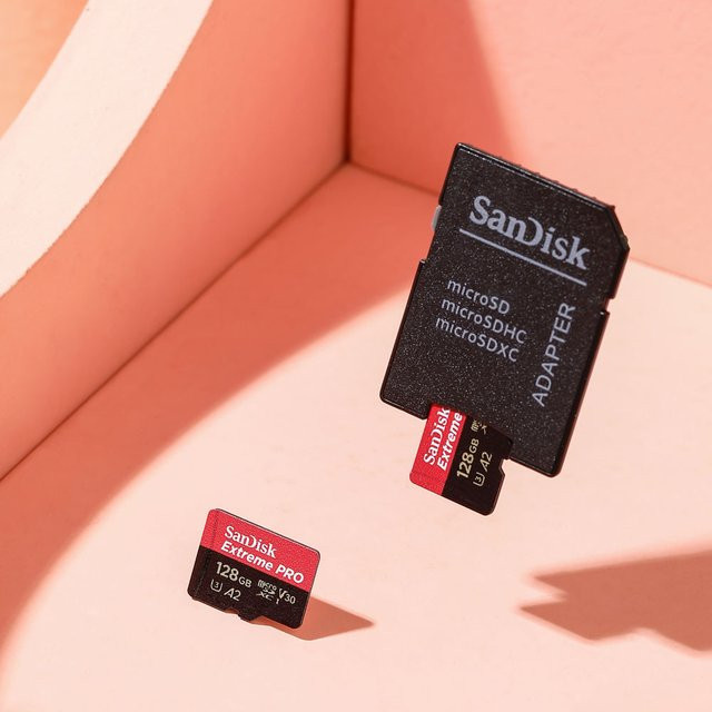 SanDisk Extreme PRO microSD Speicherkarte für Actionkameras und Drohnen mit Full HD und 4K Unterstützung - Bild 1