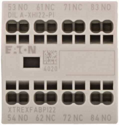 Eaton Hilfsschalterblock DILA-XHI22-PI mit 2 Schließern und 2 Öffnern, 4A, Weiß - Bild 1