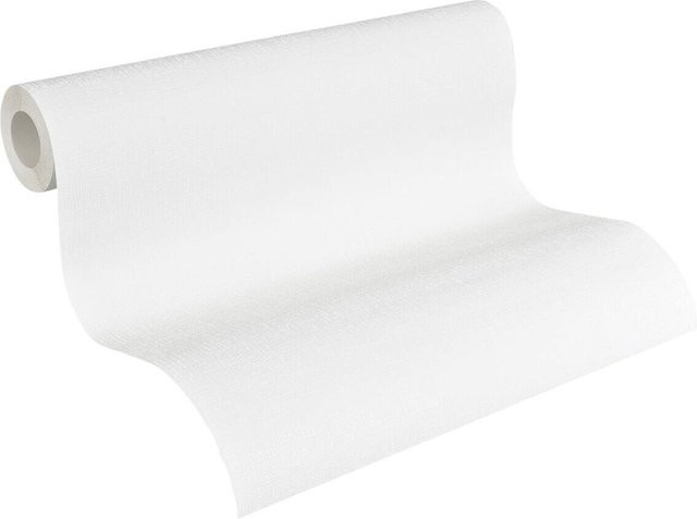 A.S. Création Vliestapete Meistervlies Protect in Weiß und Grau, überstreichbar mit Struktureffekt, Breite: 53 cm, Höhe: 1005 cm, Tiefe: 9,2 cm - Bild 1