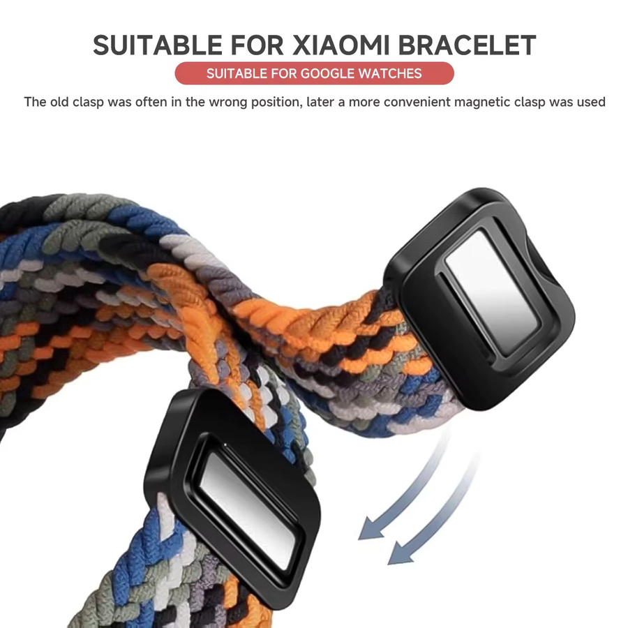 Google Uhrenarmband Nylon, magnetisch, geflochten, multicolor, Google Pixel Watch 3 41 mm, Google Pixel Watch 2 - Bild 3