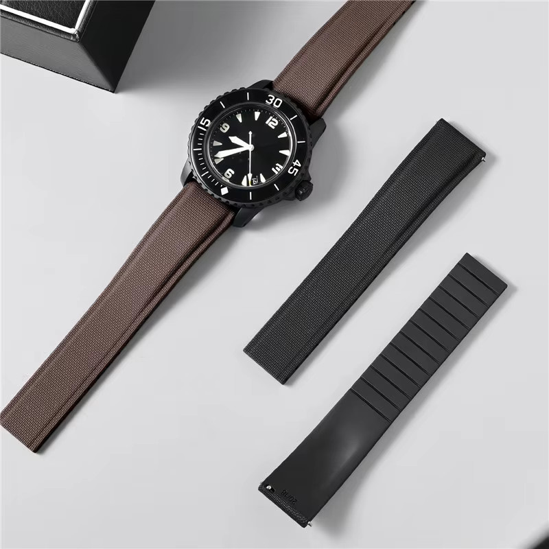 CTS Uhrenarmband Fluorkautschuk, Schwarz, Unisex - Bild 3
