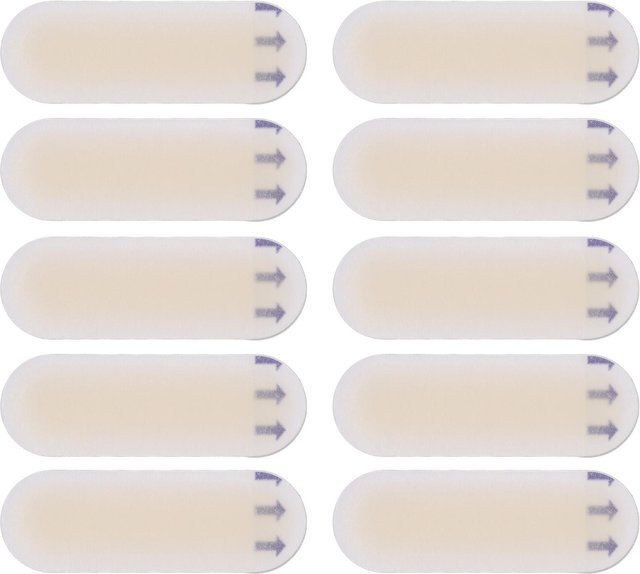 GoolRC Gel Blasenpflaster, 10 Stück, 20x60mm, Weiß - Bild 1