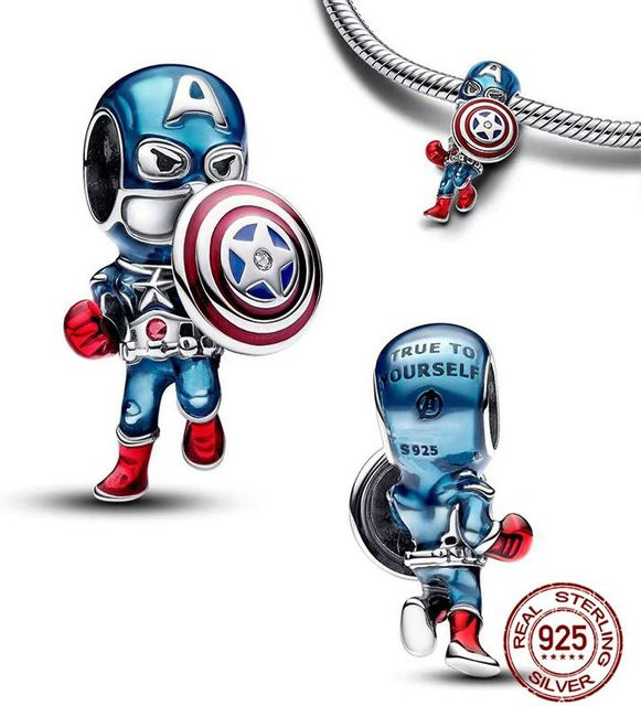 Lampayan Anhänger Marvel Iron Man, Kupfer, Silber, Damen - Bild 1