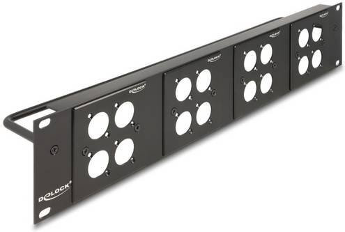 Delock 88195 Patch-Panel 2 HE Schwarz - Bild 1