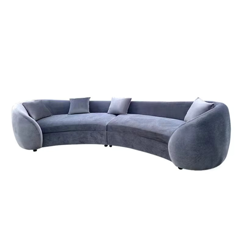DUTRIEUX Designer Lounge Sofa Doppelvilla mit gebogener Form und Polsterung - Bild 3