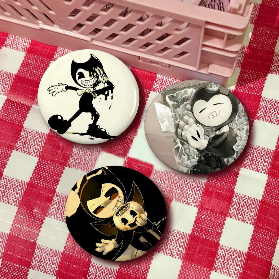 52TOYS Bendy And The Ink Machine, Cartoon-Abzeichen, Acryl-Anstecknadeln - Bild 3