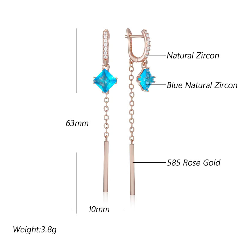Kinel Ohrringe, 585 Gold, Roségold, Zirkonia, Damen - Bild 2