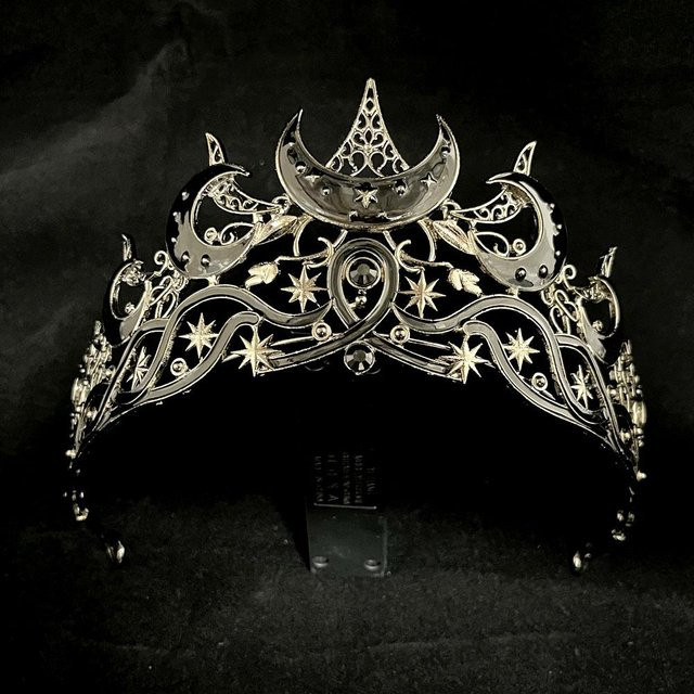 Lucky Star Jewelry Tiara Mond, Stern, schwarz, Damen - Bild 1